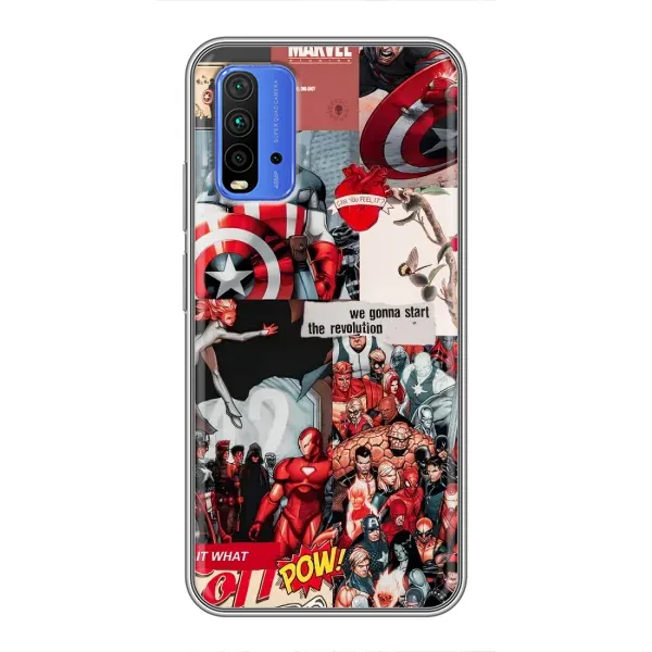 Чехол с принтом «Марвел Комикс» для Xiaomi Redmi 9T