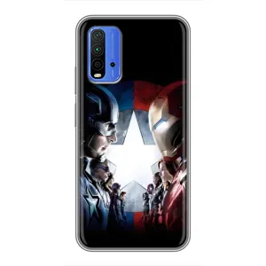 Чохли з героями Марвел Xiaomi Redmi 9T (VPrint) (Марвел стайл)