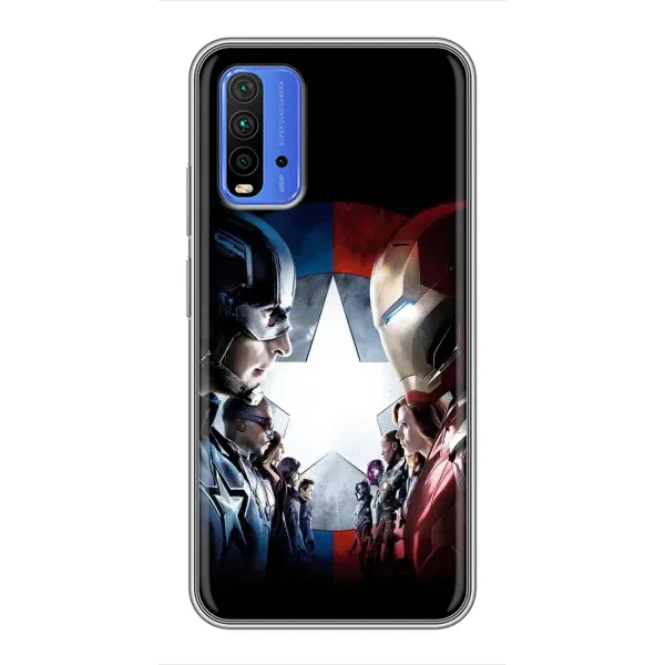 Чохол з принтом «Марвел стайл» для Xiaomi Redmi 9T