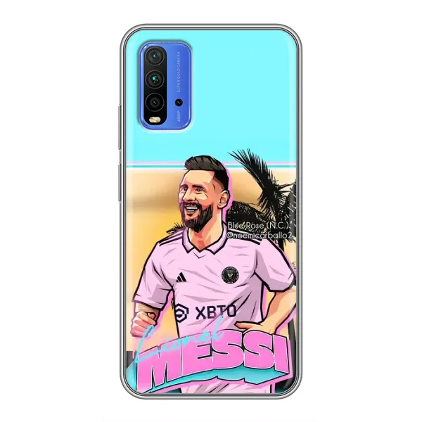 Чохол з принтом «Майами Месси» для Xiaomi Redmi 9T