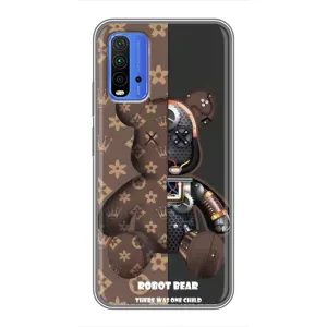 Круті Чохли Луі Віттон для Xiaomi Redmi 9T (AlphaPrint) (Ведмідь Луі Вітон)