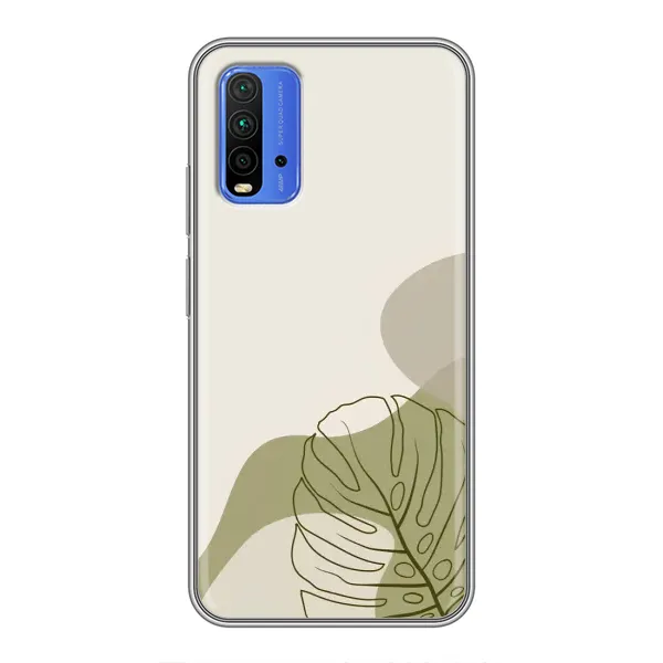 Чохол з принтом «Зелена монстера дизайн» для Xiaomi Redmi 9T