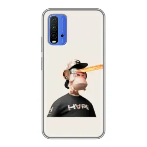 Чохли з Мавпами NFT для Xiaomi Redmi 9T (AlphaPrint) (мавпа NFT в окулярах)