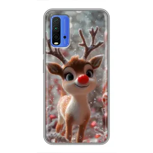 Яскравий чохол для Xiaomi Redmi 9T з Зимові Оленята