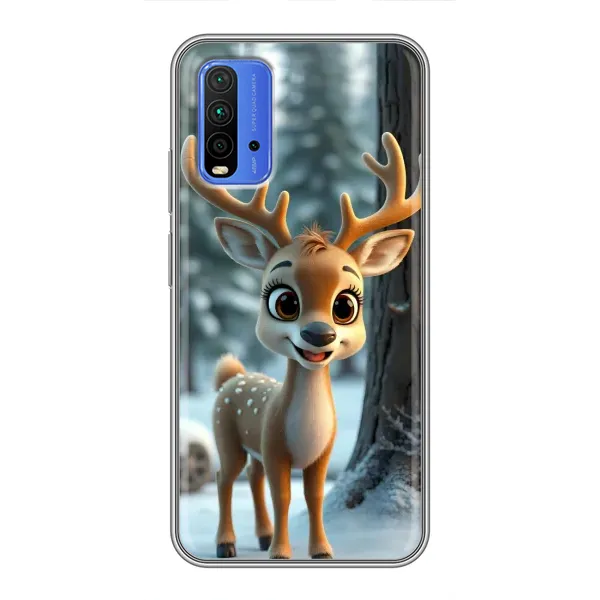 Чехол с принтом «Олененок в лесу» для Xiaomi Redmi 9T