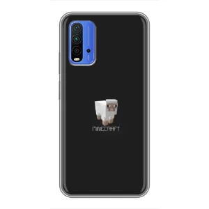 Чохол Майнкрафт на Xiaomi Redmi 9T (AlphaPrint) Minecraft (Овечка Майнкрафт)