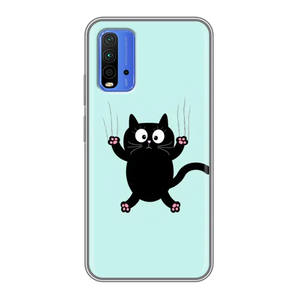 Чехол с принтом «Падающий кот» для Xiaomi Redmi 9T Чехол с принтом «Падающий кот» для Xiaomi Redmi 9T