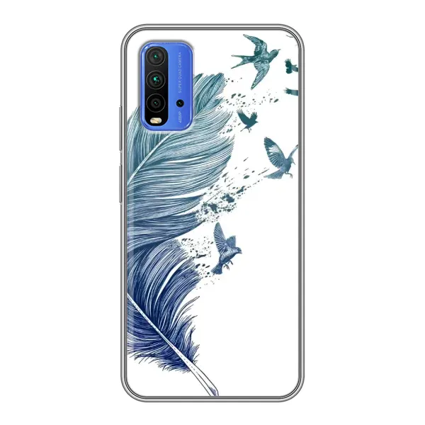 Чохол з принтом «Перо» для Xiaomi Redmi 9T