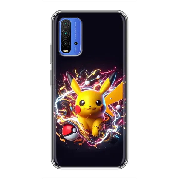 Чохол з принтом «Пікачу з м'ячем» для Xiaomi Redmi 9T