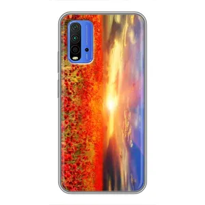 Чохол з картинкою (Стильні) Сяомі Редмі 9Т - (AlphaPrint) (Поле тюльпанів)
