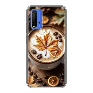Чохол з унікальним дизайном 'Осінь з кавою' для Xiaomi Redmi 9T (Пряна кава)