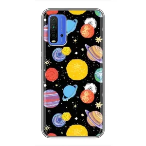 Космічні Чохли для Сяомі Редмі 9Т (VPrint) (Намальовані планети)