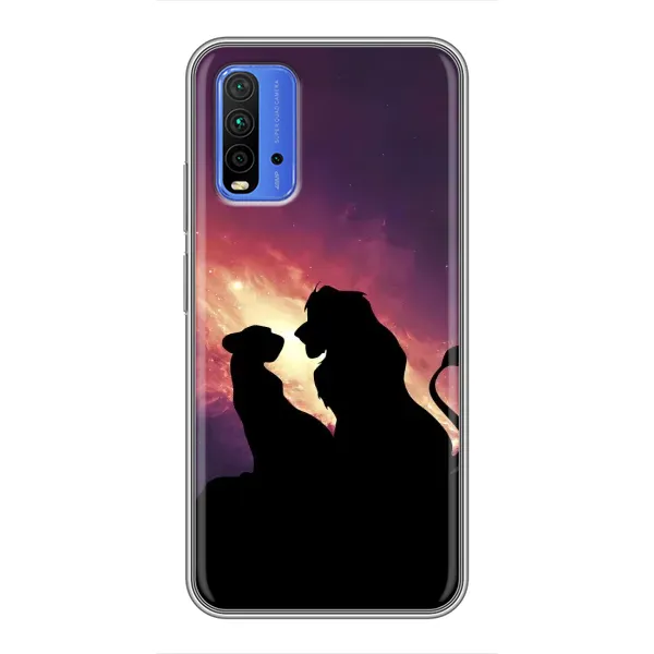 Чехол с принтом «Силуэт Симба и Налу» для Xiaomi Redmi 9T Чехол с принтом «Силуэт Симба и Налу» для Xiaomi Redmi 9T