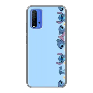 Чохол з принтом Стіч на Xiaomi Redmi 9T (Стіч фон)
