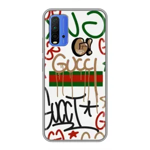 Бренднові Чохли для Xiaomi Redmi 9T - (PREMIUMPrint) (Стиль GUUCI)