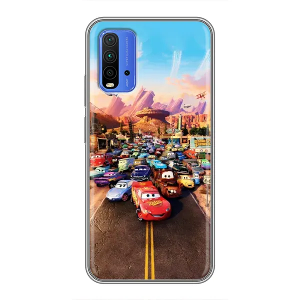 Чохол з принтом «Тачки на трасі» для Xiaomi Redmi 9T