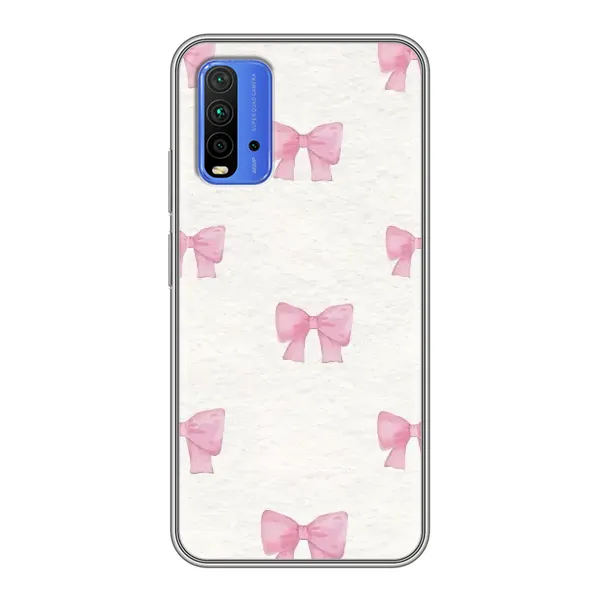 Чехол с принтом «Розовые бантики» для Xiaomi Redmi 9T Чехол с принтом «Розовые бантики» для Xiaomi Redmi 9T