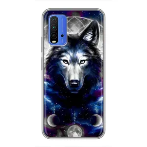 Захисні чохли для Сяомі Редмі 9Т (AlphaPrint) (ХІТ продаж) ВОВК (Вовк)