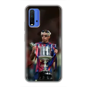 Чохол з футболістом Ламін Ямаль Xiaomi Redmi 9T (Ямаль з кубком)