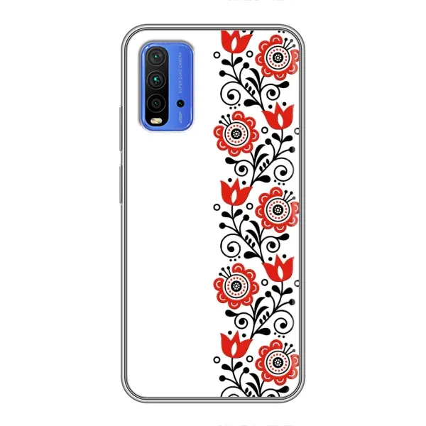 Чохол з принтом «Яскрава вишиванка» для Xiaomi Redmi 9T