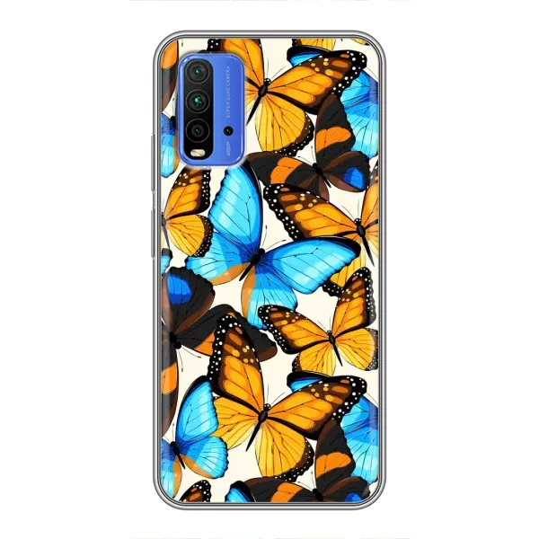 Чехол с принтом «Яркие бабочки» для Xiaomi Redmi 9T
