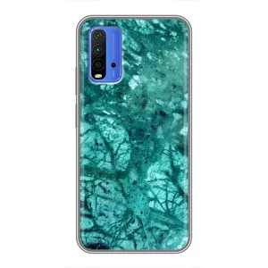 Мраморний чехол на Xiaomi Redmi 9T (VPrint) (Зелений мрамор)