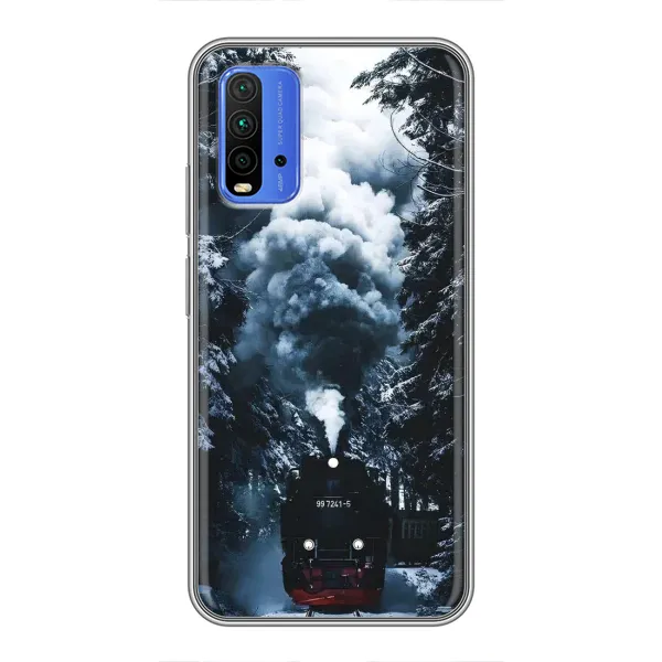 Чохол з принтом «Зимовий потяг» для Xiaomi Redmi 9T