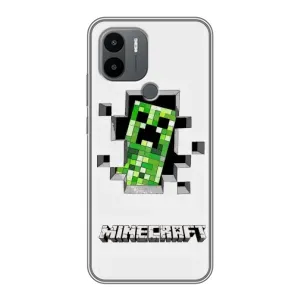 Чохол Майнкрафт на Xiaomi Redmi A1 Plus (AlphaPrint) Minecraft (кріпер Майнкрафт)