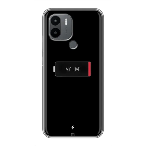 Чехол с принтом «Love battery» для Xiaomi Redmi A1 Plus