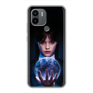 Чехол с дизайном Венздей 2 на Xiaomi Redmi A1 Plus (Магическая сфера Уэнздей)