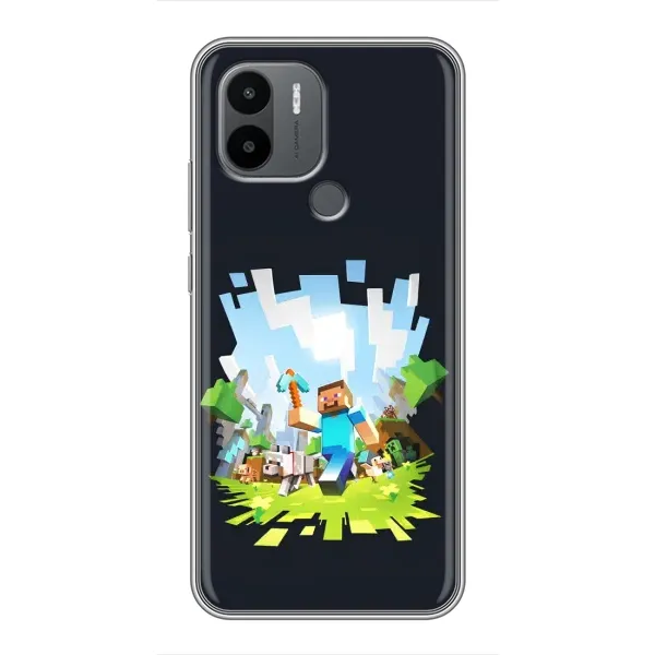 Чехол с принтом «персонажи Minecraft» для Xiaomi Redmi A1 Plus