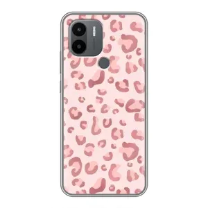 Чехол с розовым рисунком для Xiaomi Redmi A1 Plus (Розовый леопард)