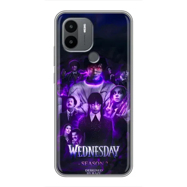 Чехол с принтом «Фиолетовая магия Уэнздей» для Xiaomi Redmi A1 Plus