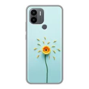 Чохли з квітами для Xiaomi Redmi A1 Plus (VPrint) (Жовта квітка)