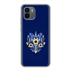 Чохли для Xiaomi Redmi A1 Укр. Символіка (AlphaPrint) (Квітковий Герб)
