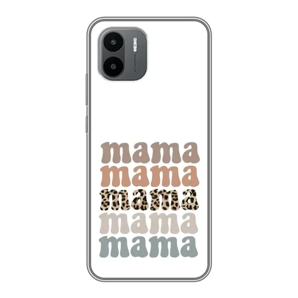 Чохол з принтом «Текстовий колаж мама» для Xiaomi Redmi A1