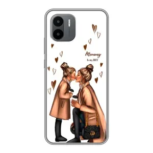 Чехол с печатью для Xiaomi Redmi A2 - (Мама с ребенком) (AlphaPrint) (Дочка и мама)