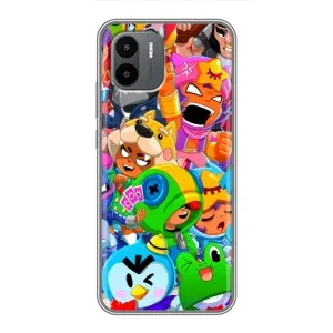 Чехол для Xiaomi Redmi A2 Бравл Старс (VPrint) (герои Бравл Старс)