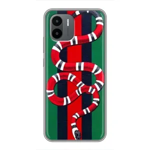 Чехлы ГУЧЧИ для Редми А2 (AlphaPrint) (Gucci змия)