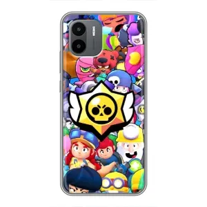 Чехол для Xiaomi Redmi A2 Бравл Старс (VPrint) (Лого Brawl Stars)