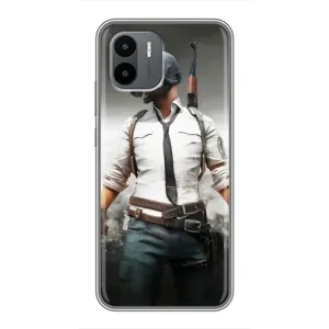 Чехол PUBG для Редми А2 (AlphaPrint) (Пабг мен)