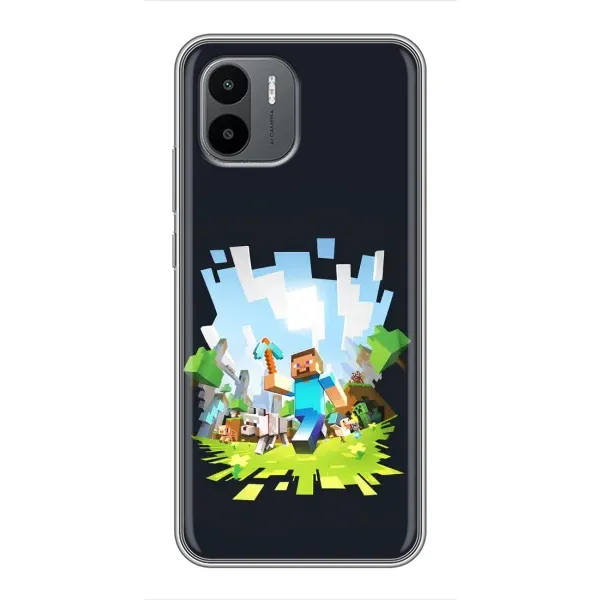 Чохол з принтом «персонажі Minecraft» для Xiaomi Redmi A2 Чохол з принтом «персонажі Minecraft» для Xiaomi Redmi A2
