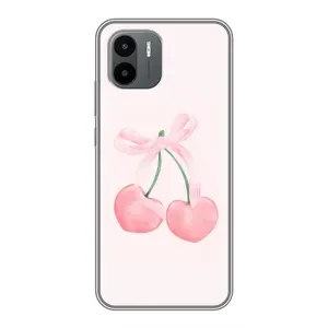 Чехол с розовым рисунком для Xiaomi Redmi A2 (Розовые вишни)