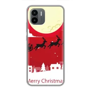 Рождественские Чехлы для Xiaomi Redmi A2 (VPrint) (Санта с оленями)