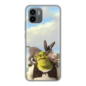 Чохол з мультфільмом Шрек на Xiaomi Redmi A2 (Шрек та Осел)