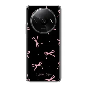 Чохол з бантиками на Xiaomi Redmi A3 (Банти на чорному)