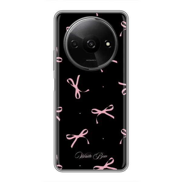 Чохол з принтом «Банти на чорному» для Xiaomi Redmi A3 Чохол з принтом «Банти на чорному» для Xiaomi Redmi A3