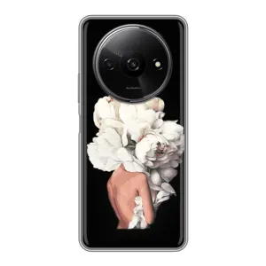 Чехлы (ART) Цветы на Xiaomi Redmi A3 (VPrint) (Білі квіти)