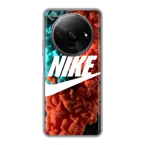 Чехол для Xiaomi Redmi A3 - с принтом Найк (AlphaPrint) (Дымчатый найк)