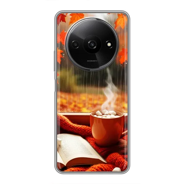 Чохол з принтом «Кава і дощ» для Xiaomi Redmi A3
